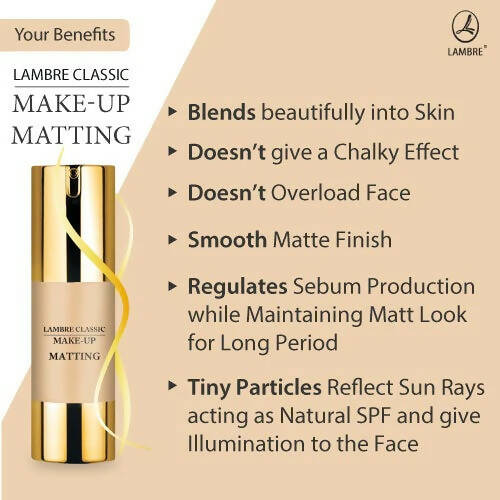 Lambre Classic Make-Up Matting Foundation (05 Beige Shade) | Grocsy