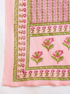 Indo Era Floral Printed Empire Pure Cotton A-Line Kurta With Trousers & Dupatta | Grocsy