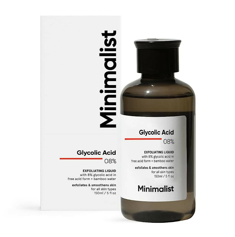 Minimalist 8% Glycolic Acid Toner For Glowing Skin | Grocsy
