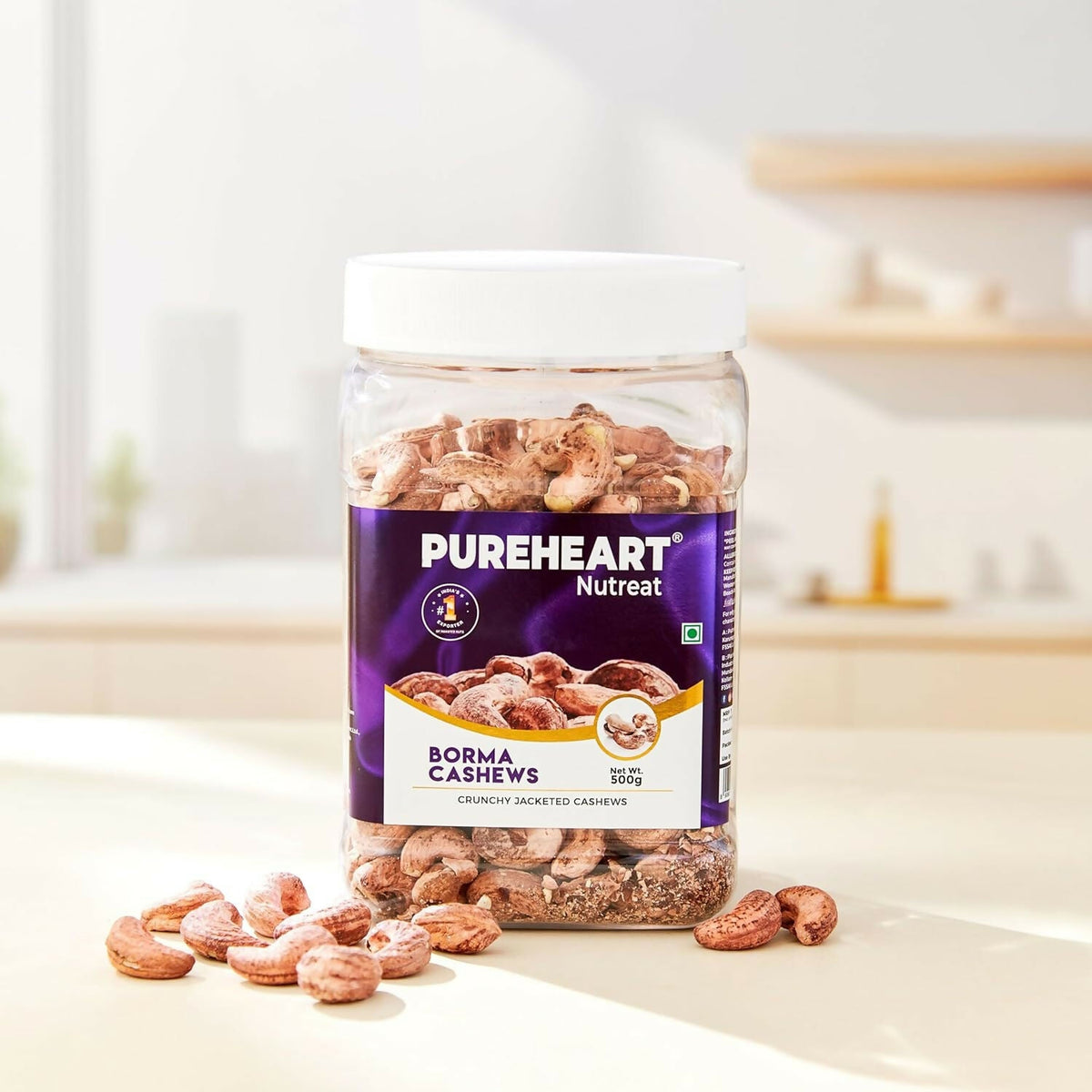 Pureheart Nutreat Borma Cashews | Grocsy