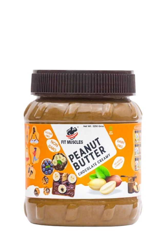 Fit Muscles Chocolate Creamy Peanut Butter | Grocsy