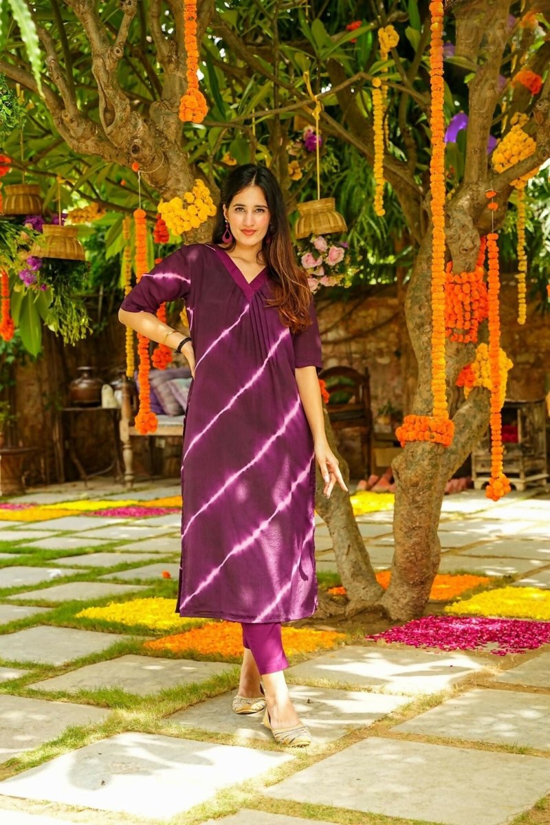 Aayaa Pure Muslin printed Kurti & Pant - Multi Color | Grocsy