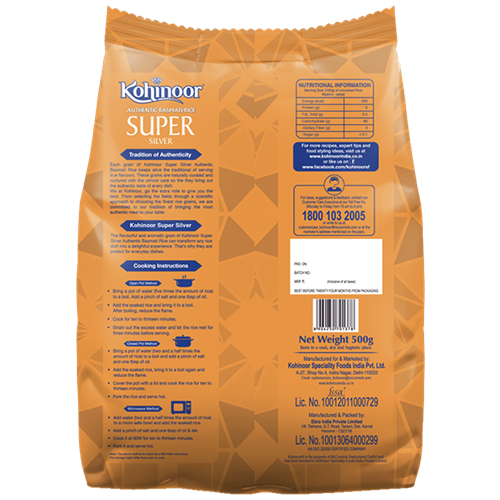 Kohinoor Super Silver Basmati Rice | Grocsy