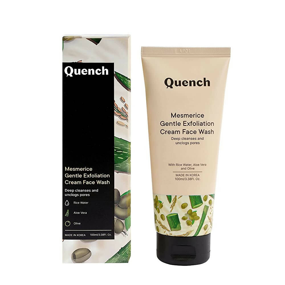 Quench Botanics Mesmerice Gentle Exfoliation Cream Face Wash - Korean Skincare | Grocsy