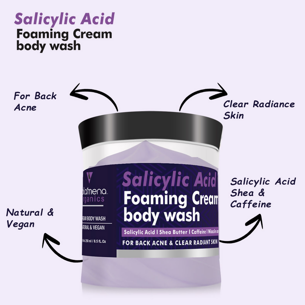 Volamena Organics Salicylic Acid Foaming Cream Body Wash | Grocsy