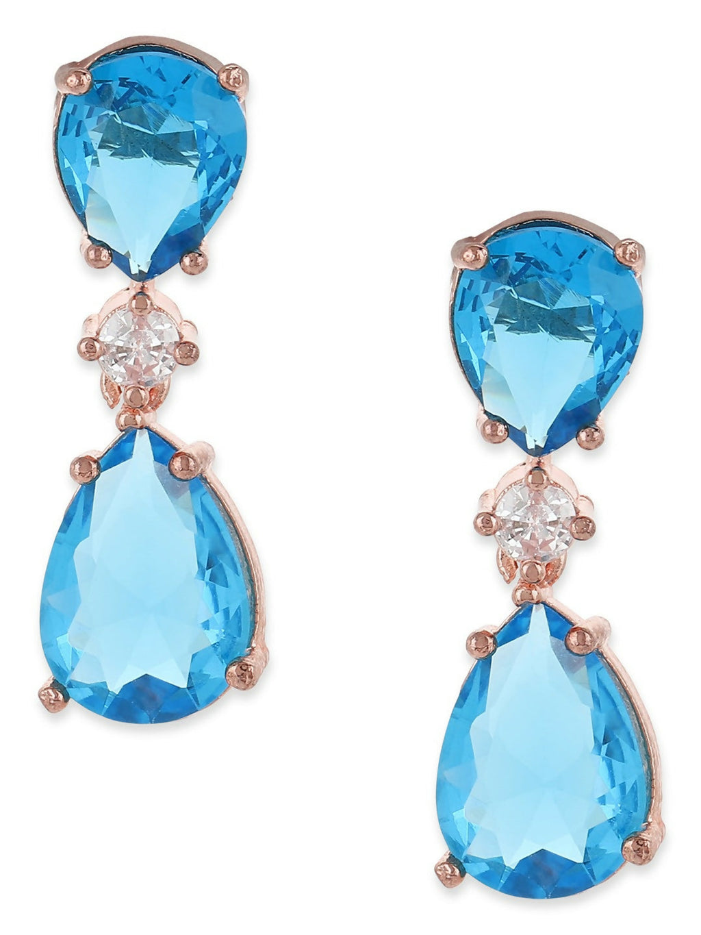 Blue Stone Earrings- Ruby Raang