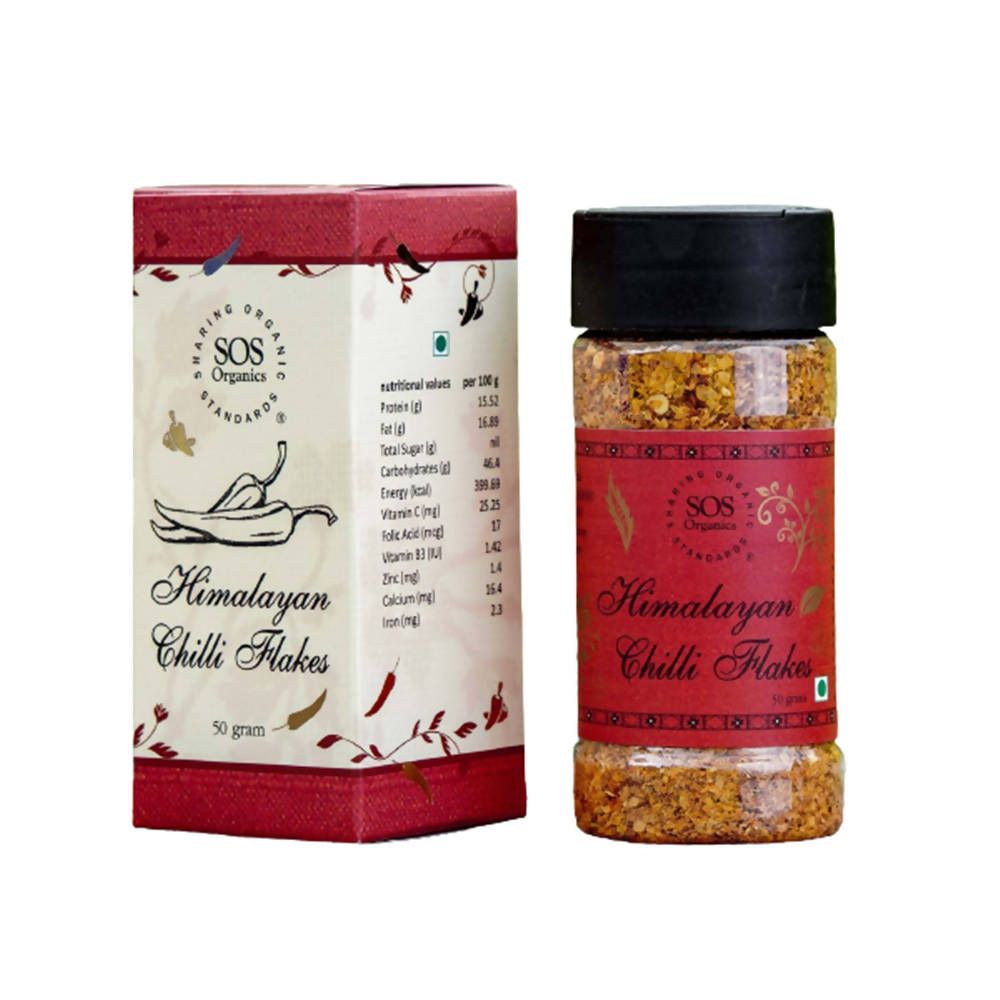 SOS Organics Himalayan Chilli Flakes | Grocsy