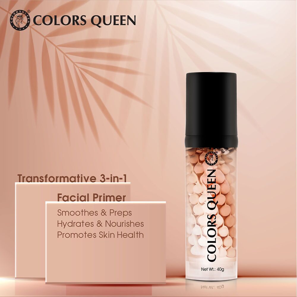 Colors Queen 3 in 1 Facial Primer - 01 Peach | Grocsy