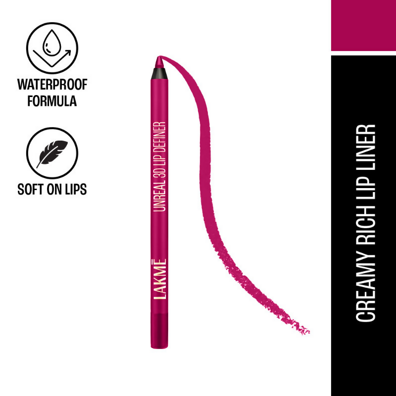 Lakme Unreal 3D Lip Definer - Carnation | Grocsy