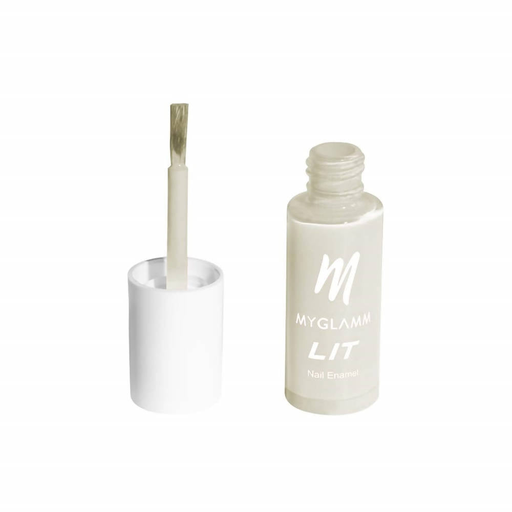MYGLAMM LIT Nail Paint - Groundwork - Transparent Base Coat (7 Ml) | Grocsy