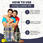 Divya Shree Long Luster Capsule & Musli X-Power Oil Combo | Grocsy