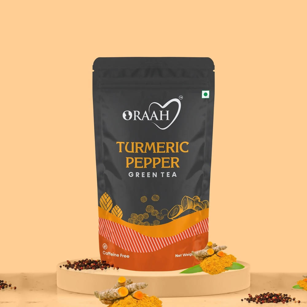 Oraah Turmeric Pepper Green Tea | Grocsy
