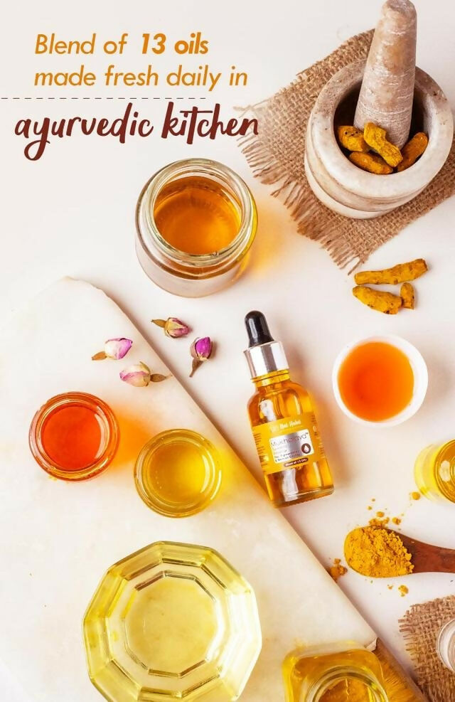 Nat Habit Pure Turmeric Rosehip Mukhalaya Face Oil | Grocsy