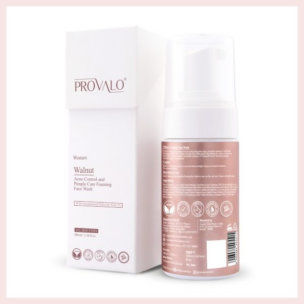 Provalo Walnut Acne Control And Pimple Care Foaming Face Wash For Women | Grocsy
