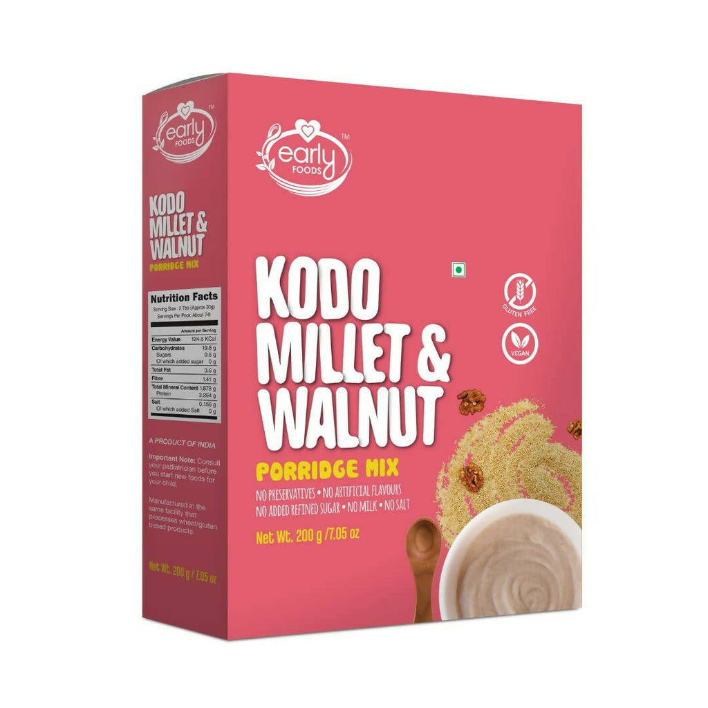 Early Foods Kodo Millet & Walnut Porridge Mix | Grocsy