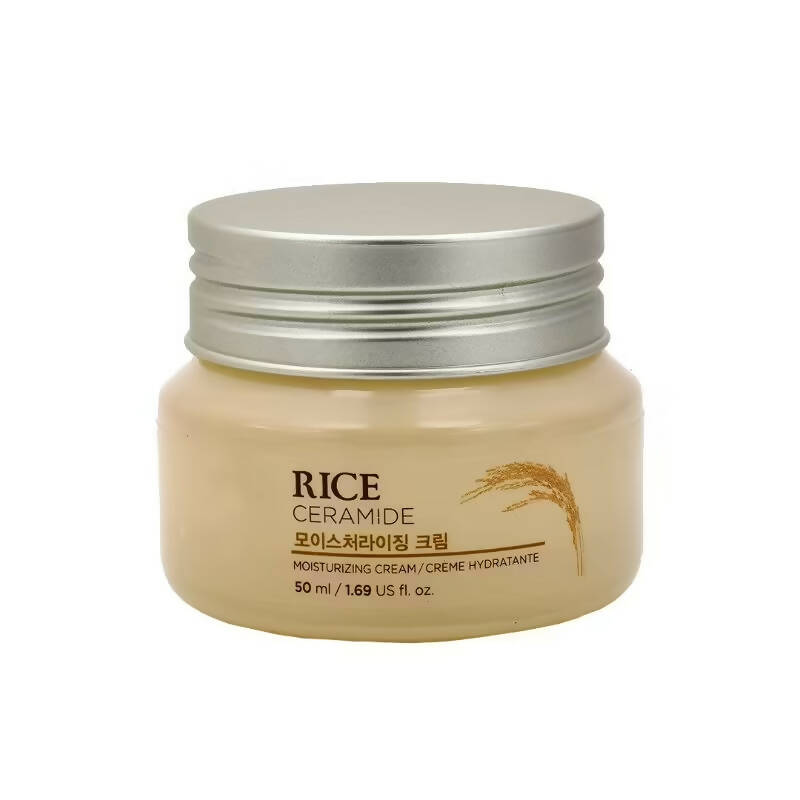 The Face Shop Rice & Ceramide Moisturizing Cream - Korean Skincare | Grocsy
