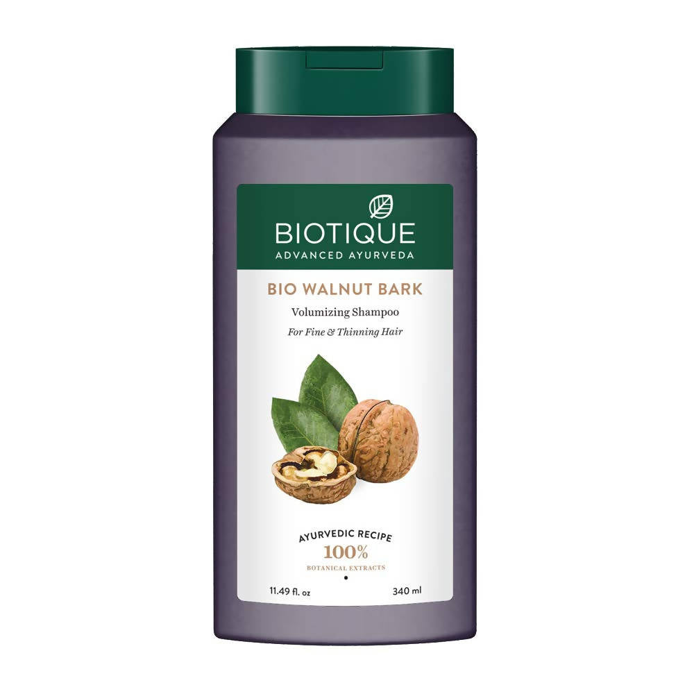 Biotique Advanced Ayurveda Bio Walnut Bark Volumizing Shampoo For Fine & Thinning Hair | Grocsy