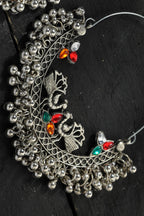 Mominos Fashion Johar Kamal Beautiful Peacock Design Chandbali Earrings
