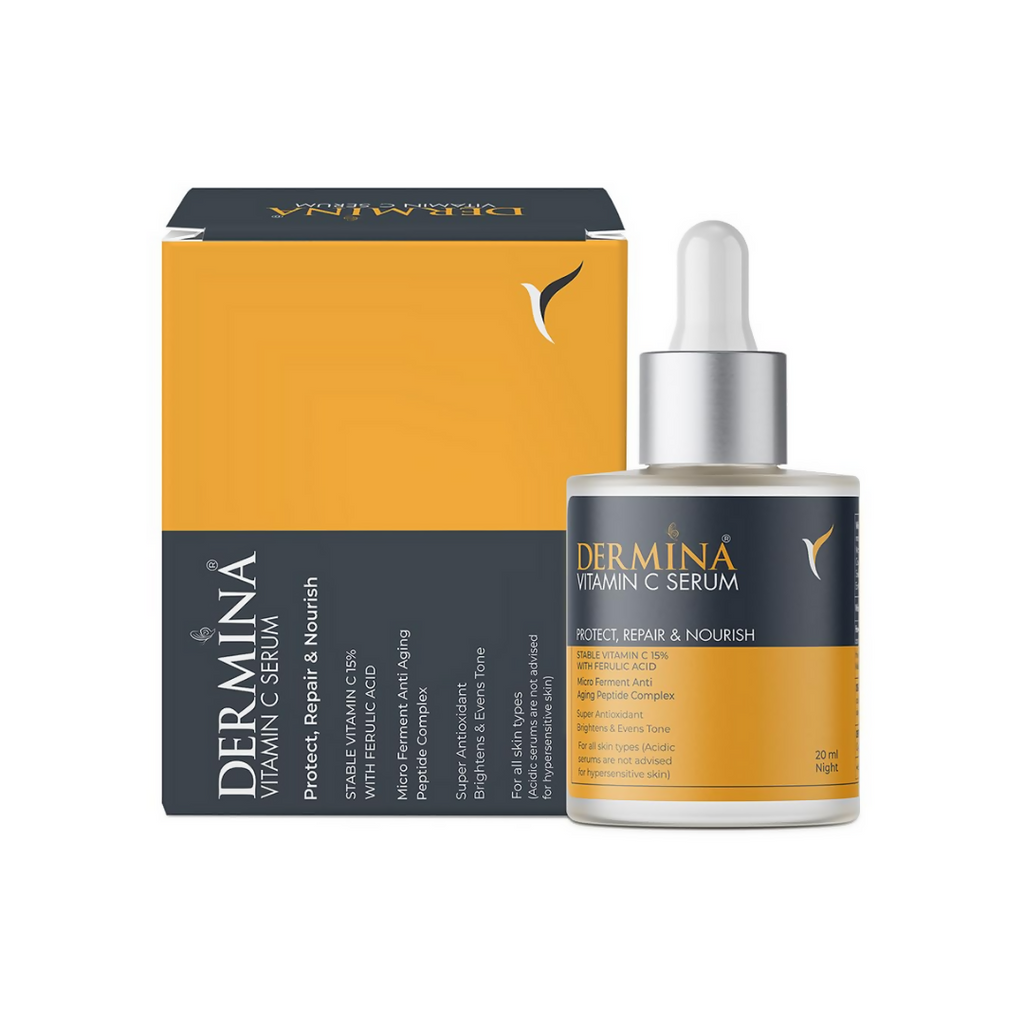 DERMINA Skin-brightening Vit C Serum – Protect, Repair, and Nourish | Grocsy