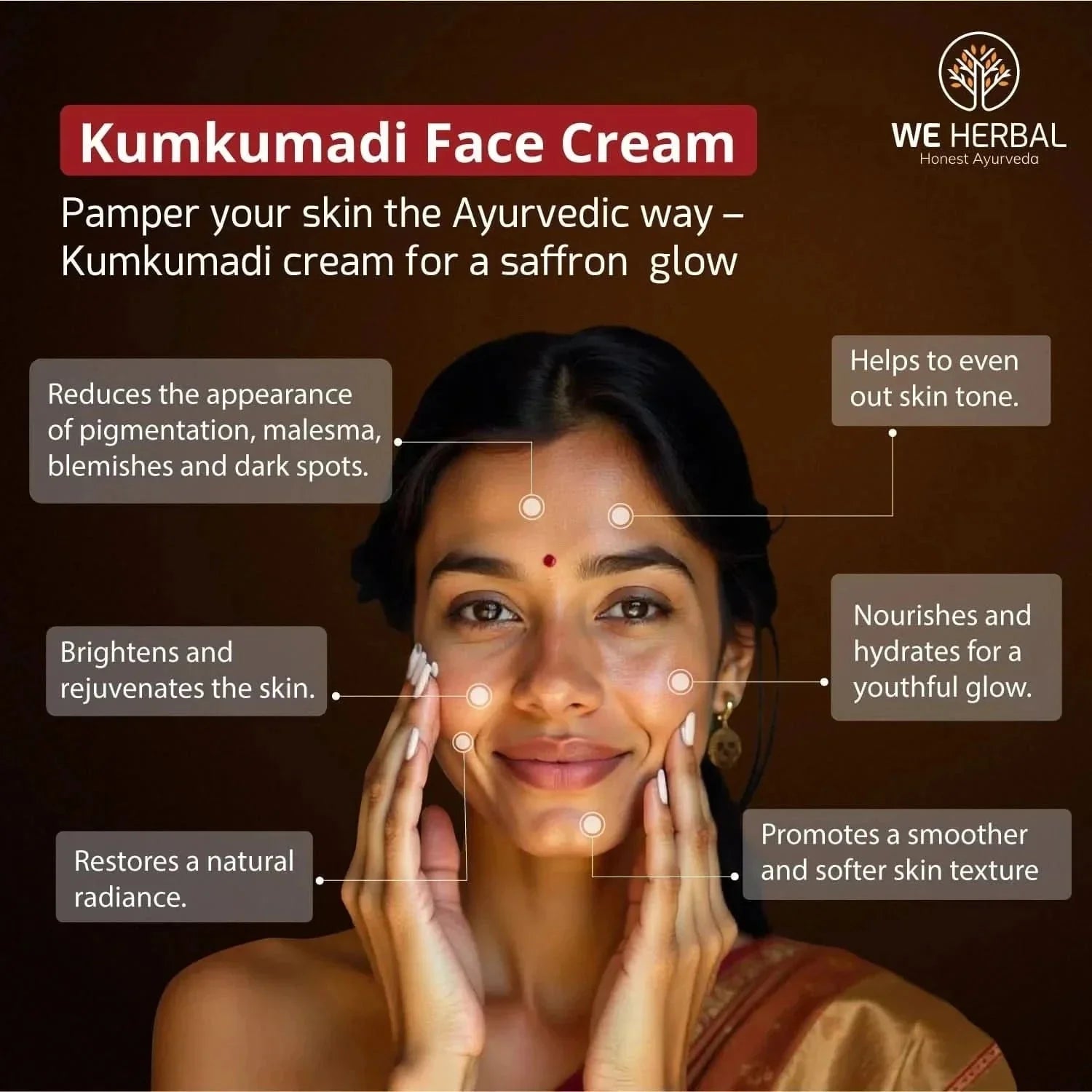 We Herbal Kumkumadi Face Cream: An Ayurvedic Solution For Modern Radiant Revitalized Skin | Grocsy