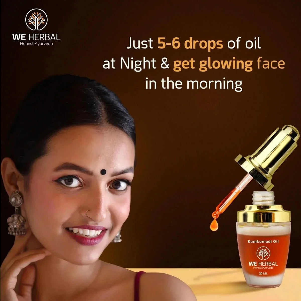We Herbal Kumkumadi Face Oil: The Secret To Glowing, Flawless And Youthful Skin | Grocsy