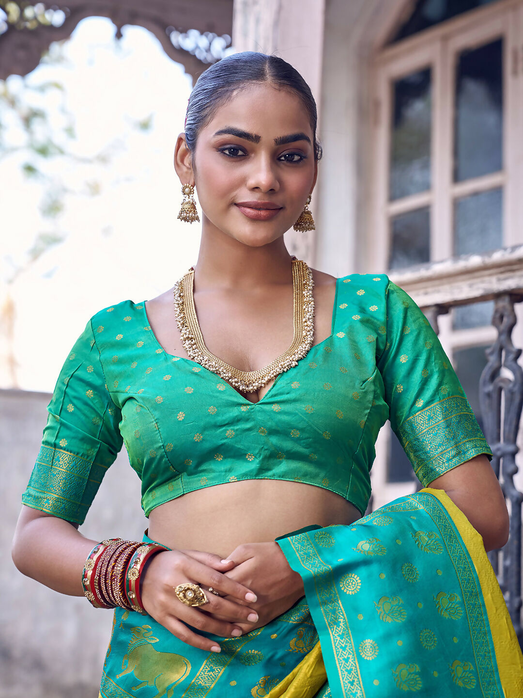 Shree Shyam Fashion Mustard Soft Silk Saree | Grocsy