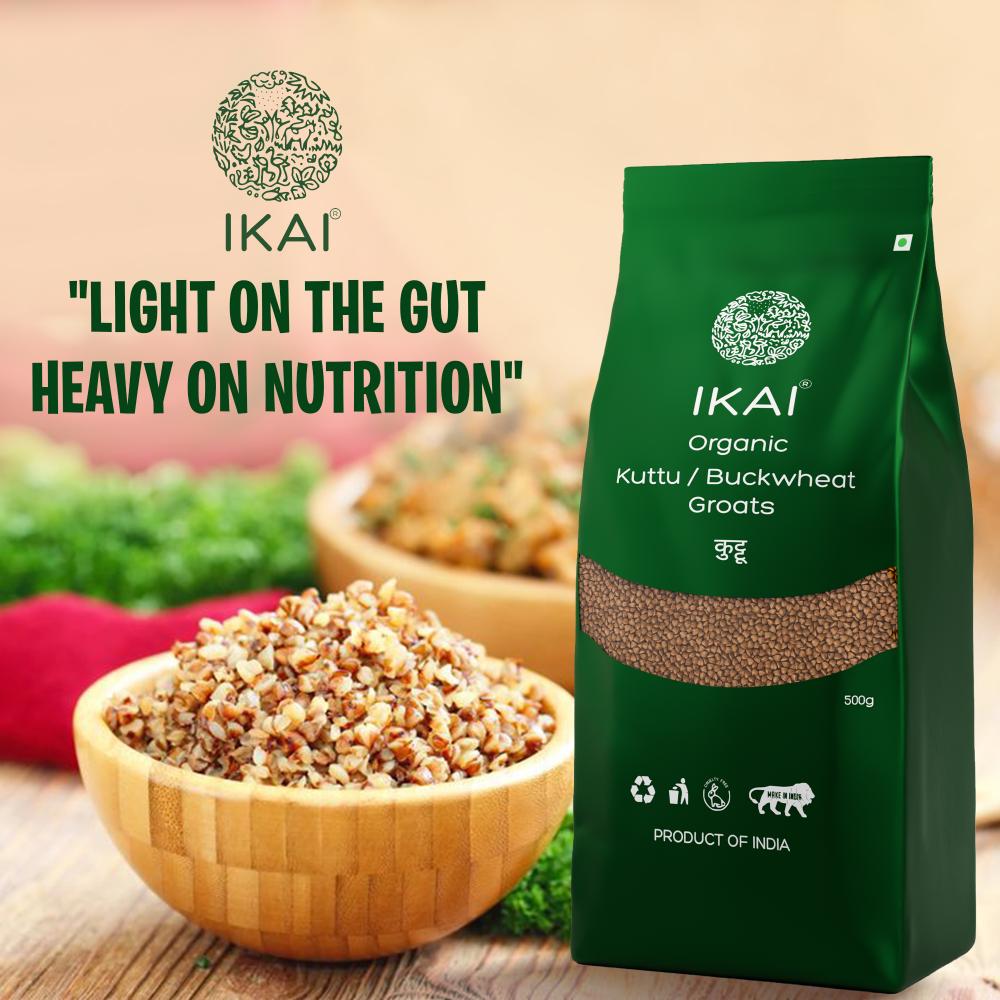 IKAI Organic Buckwheat Groats Kuttu