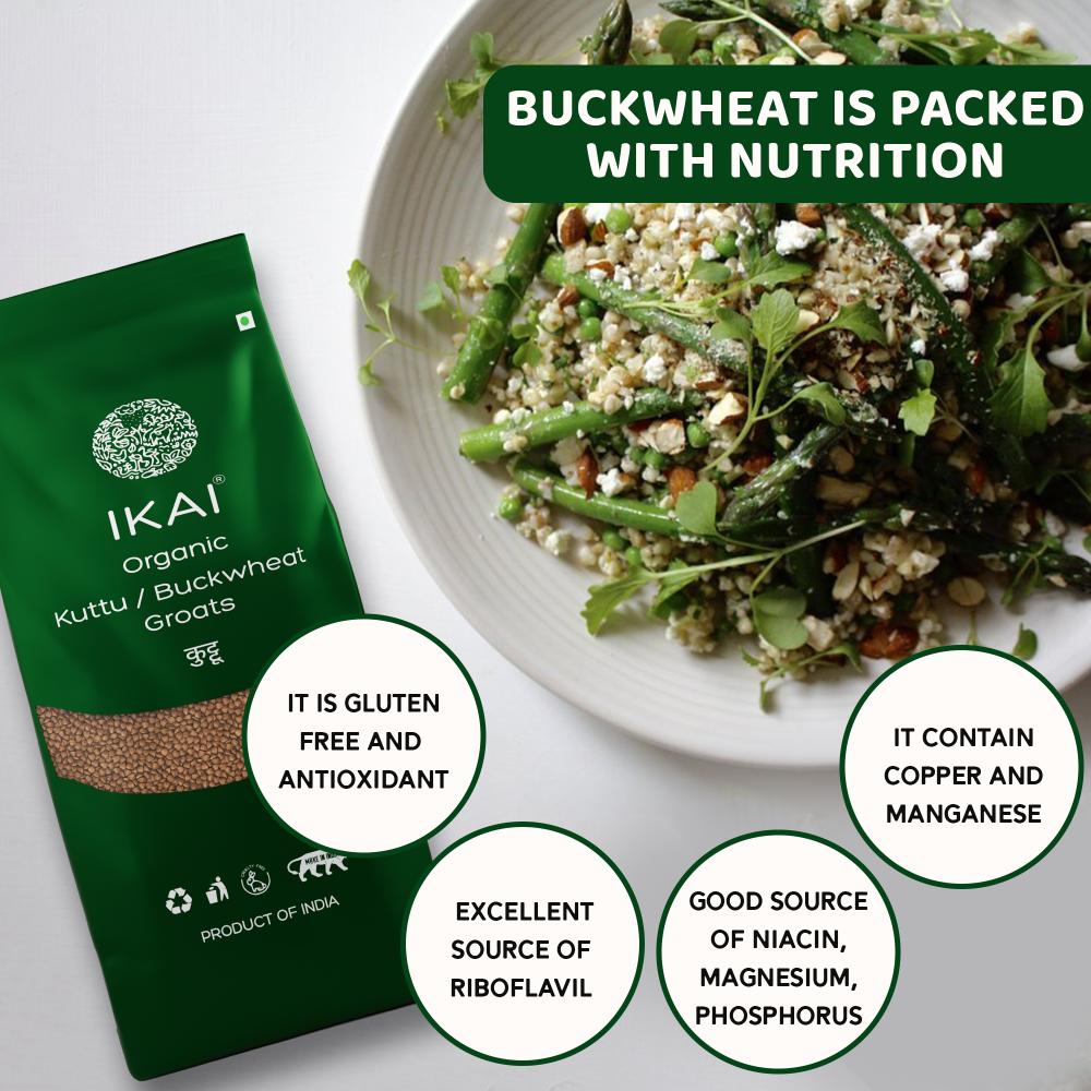 IKAI Organic Buckwheat Groats Kuttu