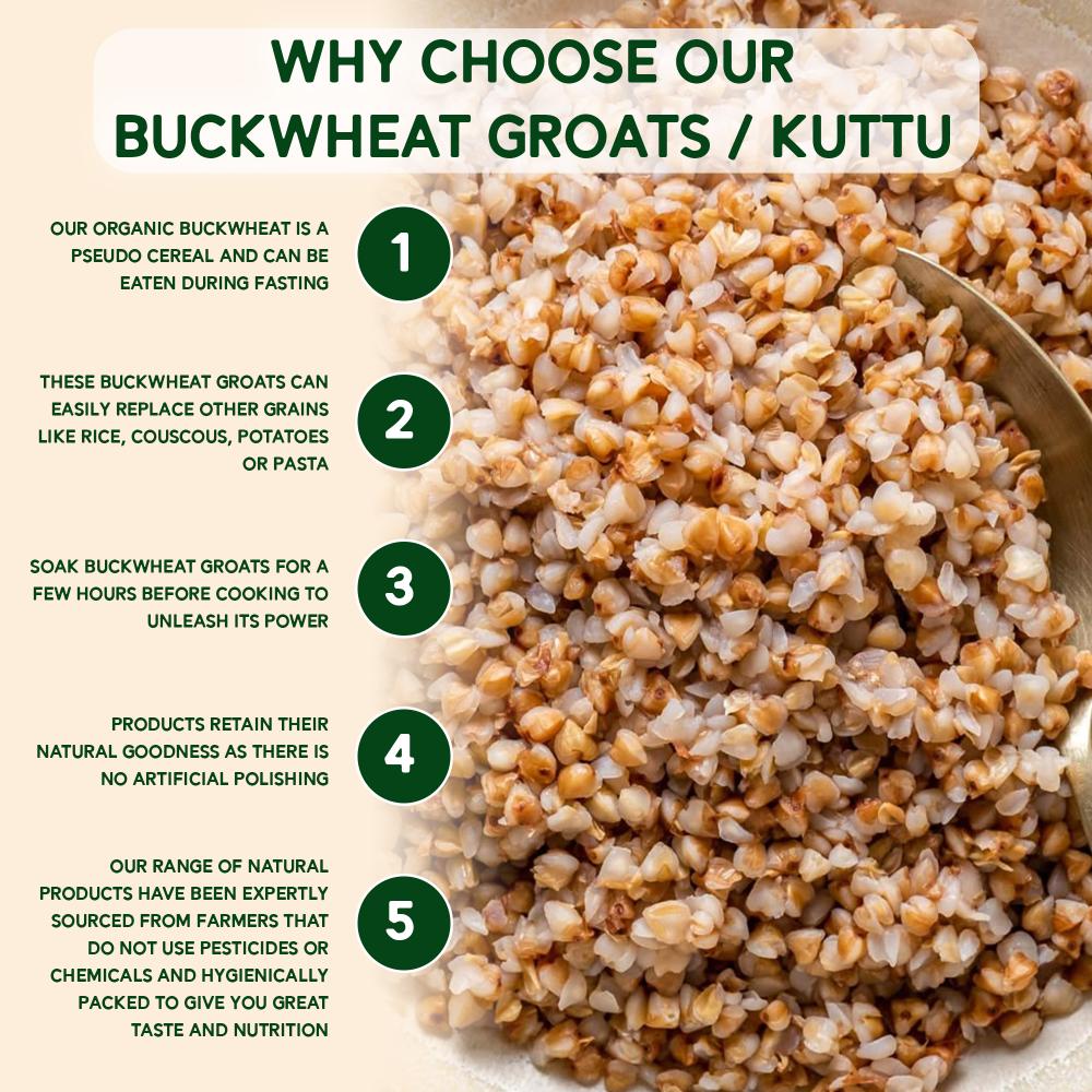 IKAI Organic Buckwheat Groats Kuttu