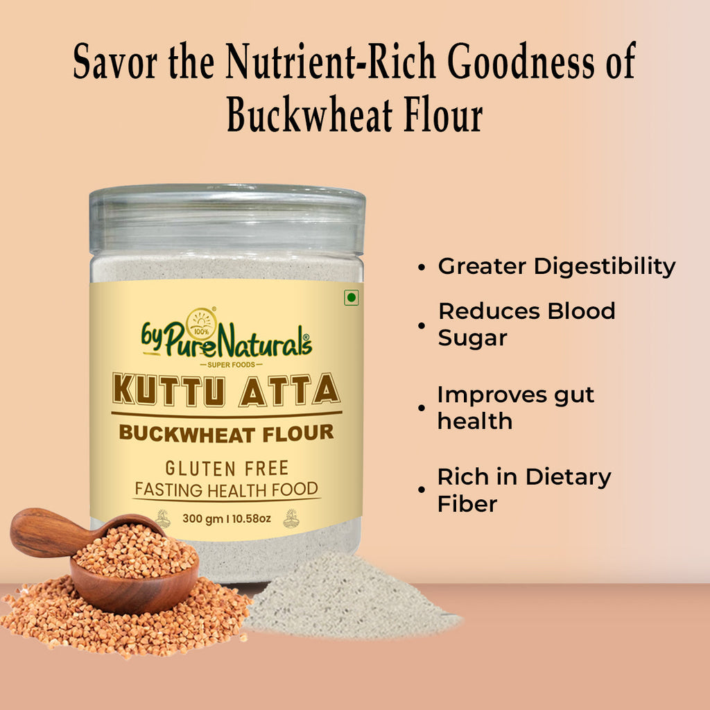 byPureNaturals Kuttu Vrat Atta (Buckwheat Flour) | Grocsy