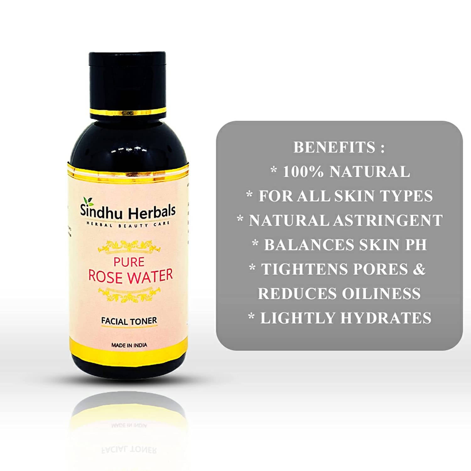 Sindhu Herbals Pure Rose Water | Grocsy