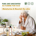 Mystiq Living Glycerine Pure And Unscented Liquid Gel 100% Organic For Face,Skin Care & Hair | Grocsy