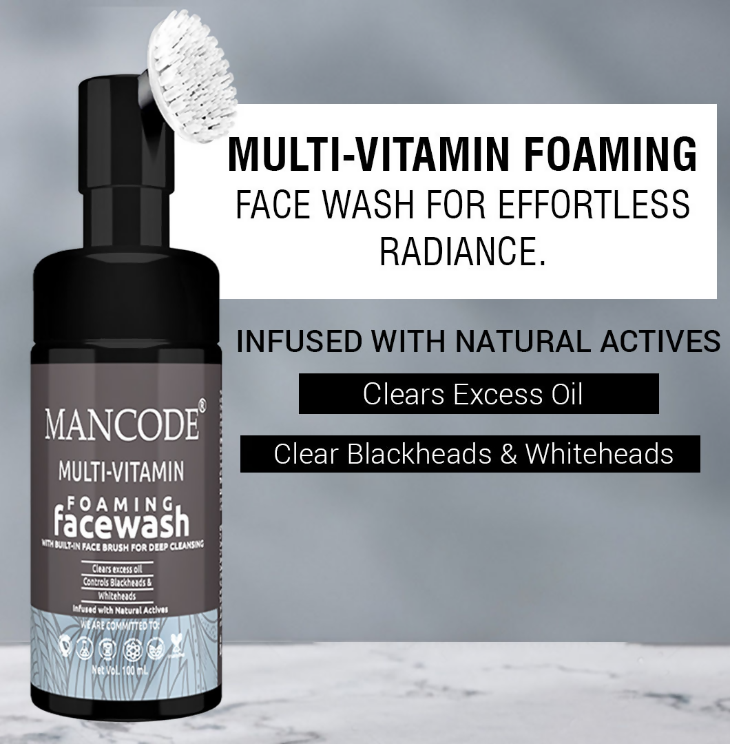 Mancode Multi-Vitamin Foaming Face Wash | Grocsy