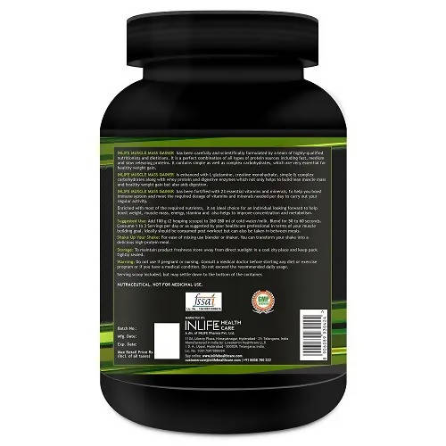 Inlife Muscle Mass Gainer Powder | Grocsy