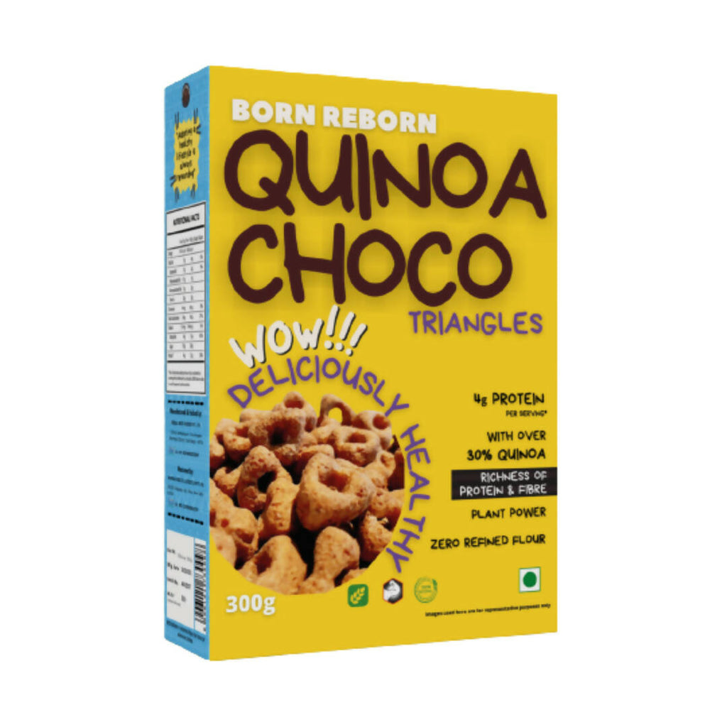 Born Reborn Quinoa Crunchy Choco Triangles | Grocsy