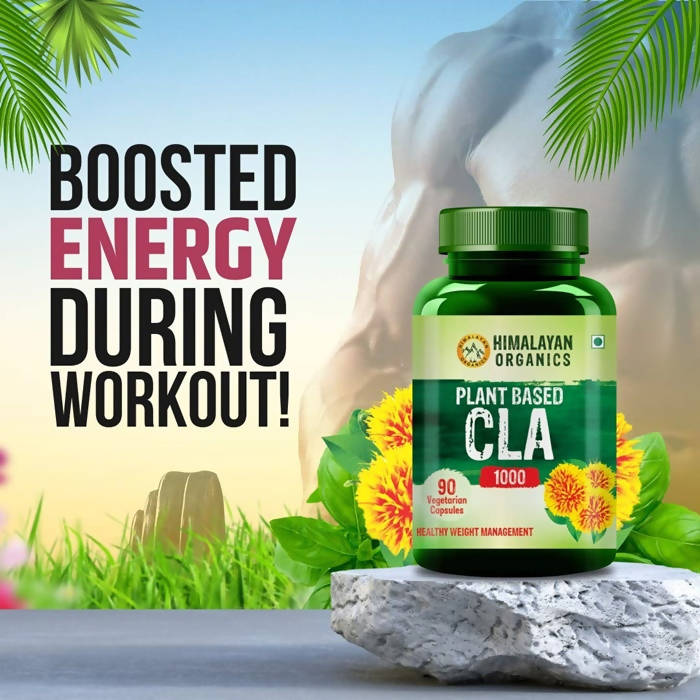 Himalayan Organics Plant Based CLA 1000 Healthy Weight Management Vegetarian Capsules | Grocsy