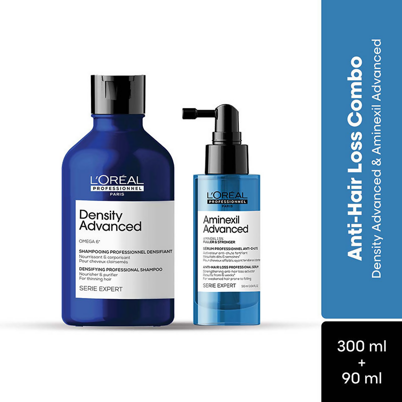 L'Oreal Professionnel Anti-Hair Loss Regime With Density Advanced Shampoo & Aminexil Advanced | Grocsy