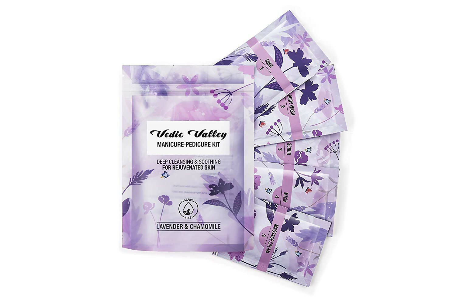 Vedic Valley Manicure and Pedicure Kit - Lavender and Chamomile | Grocsy