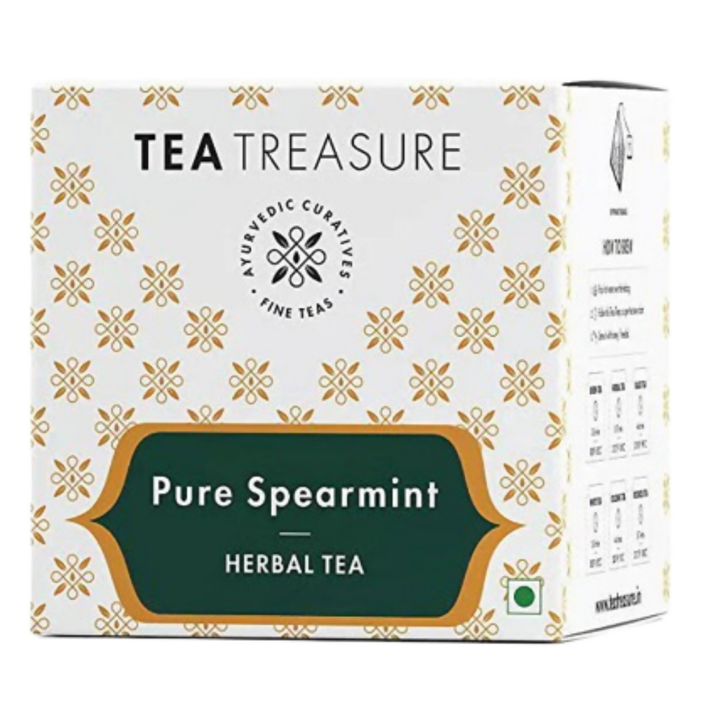 Tea Treasure Spearmint Herbal Tea Bags | Grocsy