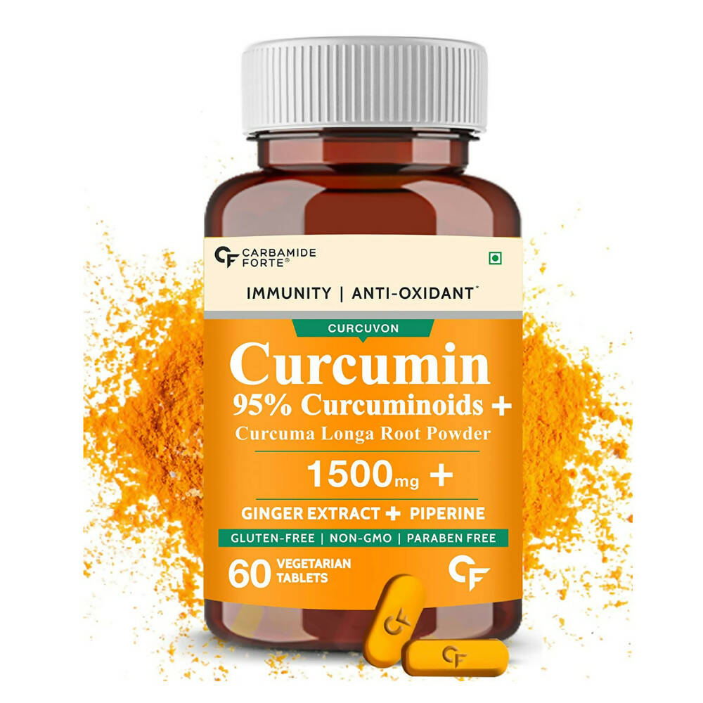 Carbamide Forte Curcumin with Ginger Extract, Piperine Tablets | Grocsy