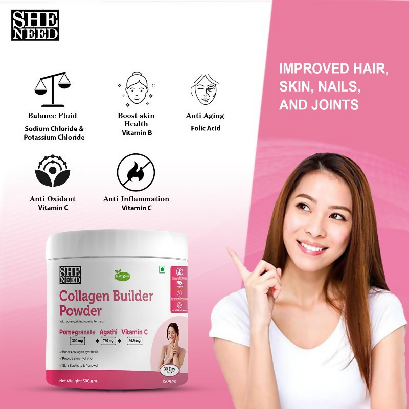 SheNeed Plant Based Collagen Builder Powder | Grocsy