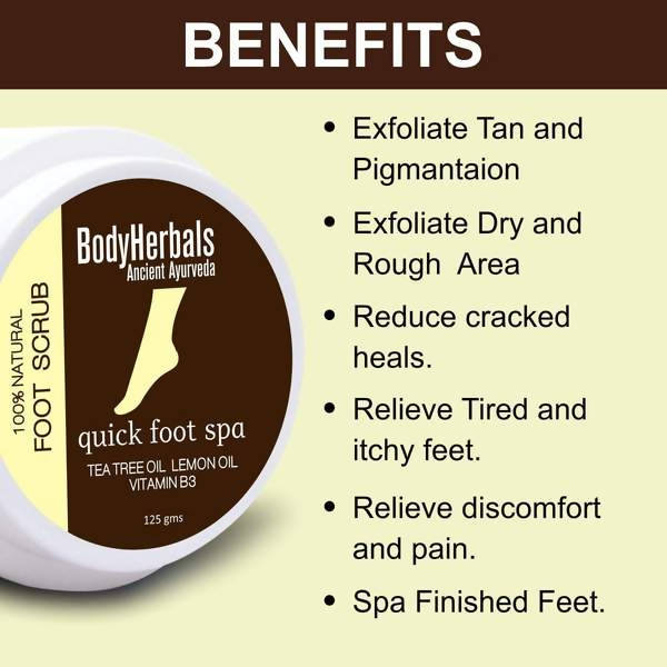 BodyHerbals 1 minute pedicure, Foot Scrub | Grocsy