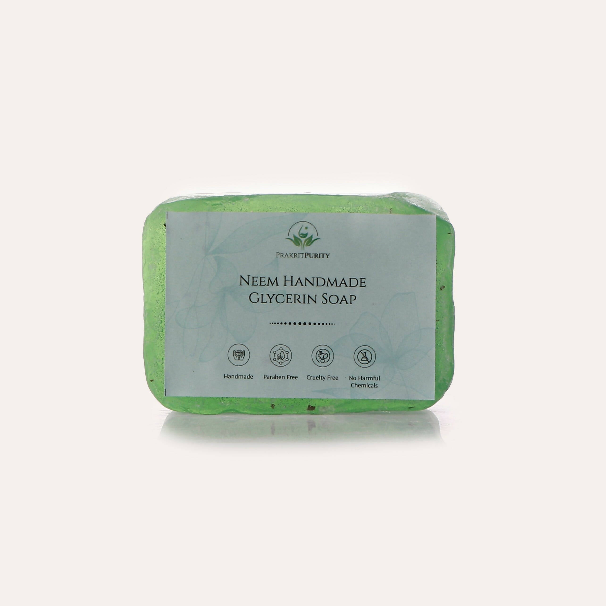 PrakritPurity Neem Handmade Glycerin Soap | Grocsy
