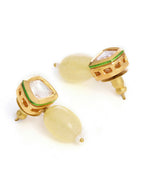 Ruby Raang Yellow Kundan Studs | Grocsy