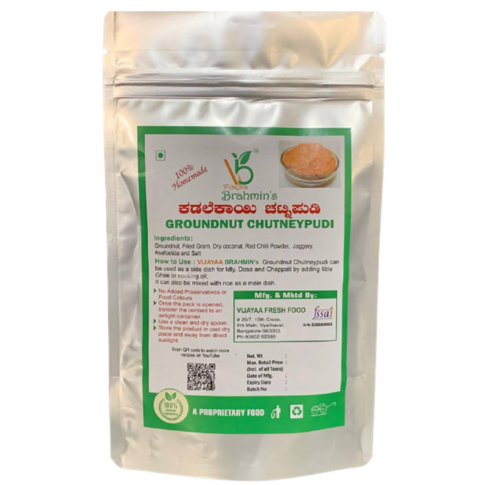 Vijayaa Brahmin's Groundnut Chutney Pudi | Grocsy