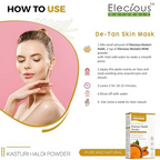 Elecious Kasturi Haldi Powder for Natural Finish face | Grocsy