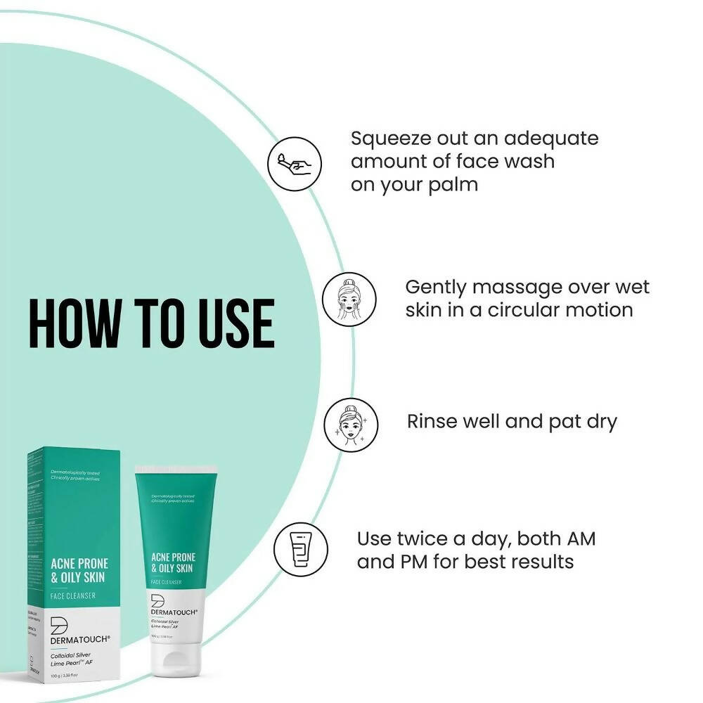 Dermatouch Acne Prone & Oily Skin Face Cleanser | Grocsy