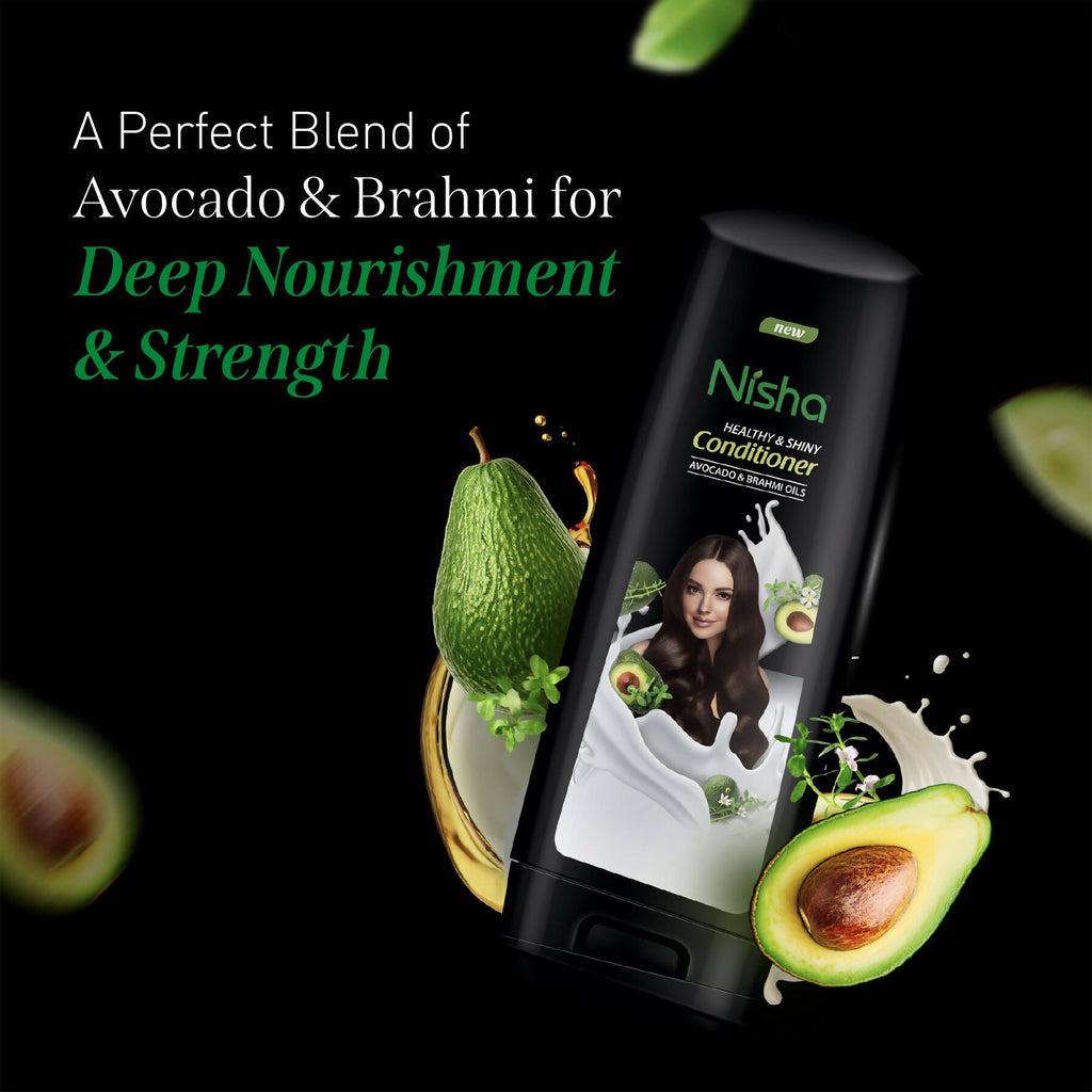 Nisha Conditioner For Women, Healthy & Shiny Formula With Avocado & Brahmi Oils | Grocsy