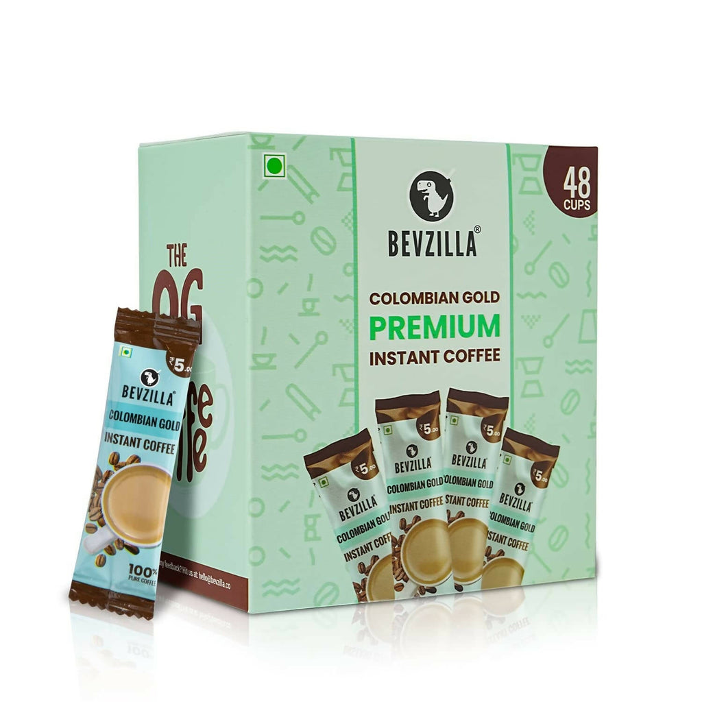 Bevzilla Instant Coffee Powder Sachets (Colombian Gold) | Grocsy