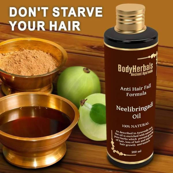 Bodyherbals Neelibringadi Hair Oil | Grocsy